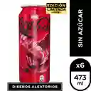 Pack 6 Un. Bebida Coca Cola Marvel Sin Azúcar Lata 473 Cc