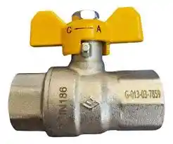 Llave De Paso Gas 3/4'' Hi-he Manilla Mariposa Dimaflow