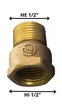 Bushing Bronce 1/2x1/2'' Hi-he