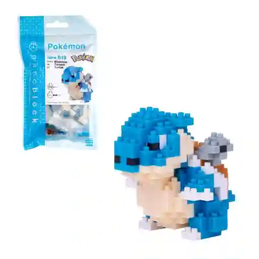 Figura Nanoblock Serie Pokemon De Bandai - Blastoise