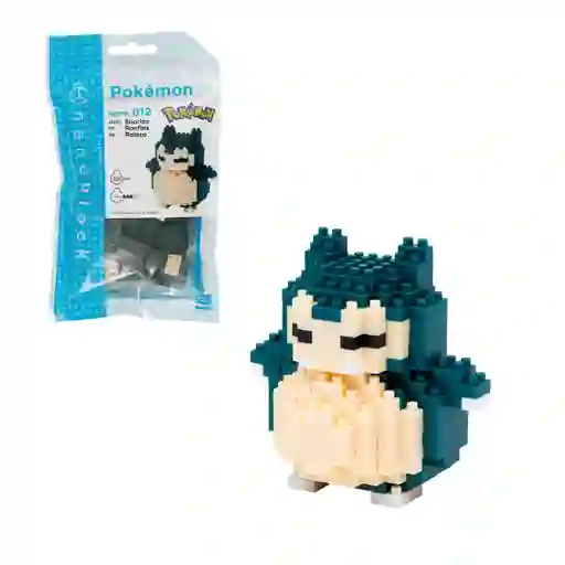 Figura Nanoblock Serie Pokemon De Bandai - Snorlax