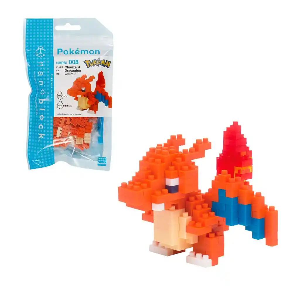 Figura Nanoblock Serie Pokemon De Bandai - Charizard