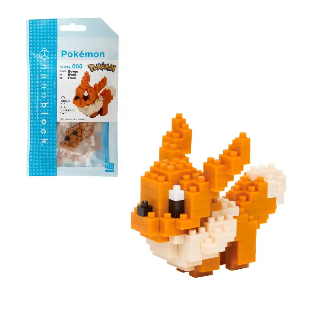 Figura Nanoblock Serie Pokemon De Bandai - Eevee