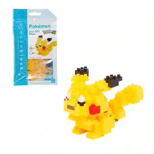 Figura Nanoblock Serie Pokemon De Bandai - Pikachu