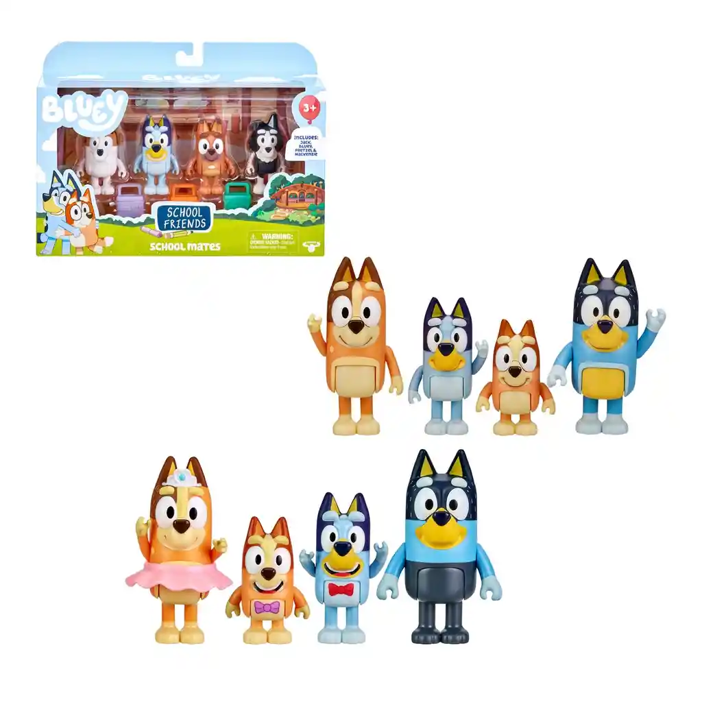 Bluey Pack 4 Figuras