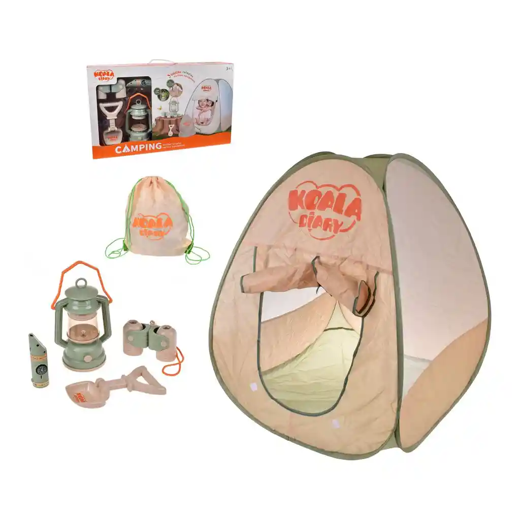 Playset Camping Con Carpa Y Accesorios