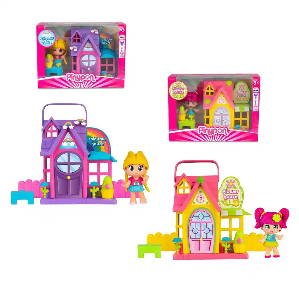 Casita Con Muñeca Y Accesorios Pinypon