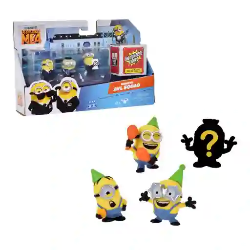 Pack 4 Figuras De 3 A 5 Cms Minions Mi Villano Favorito