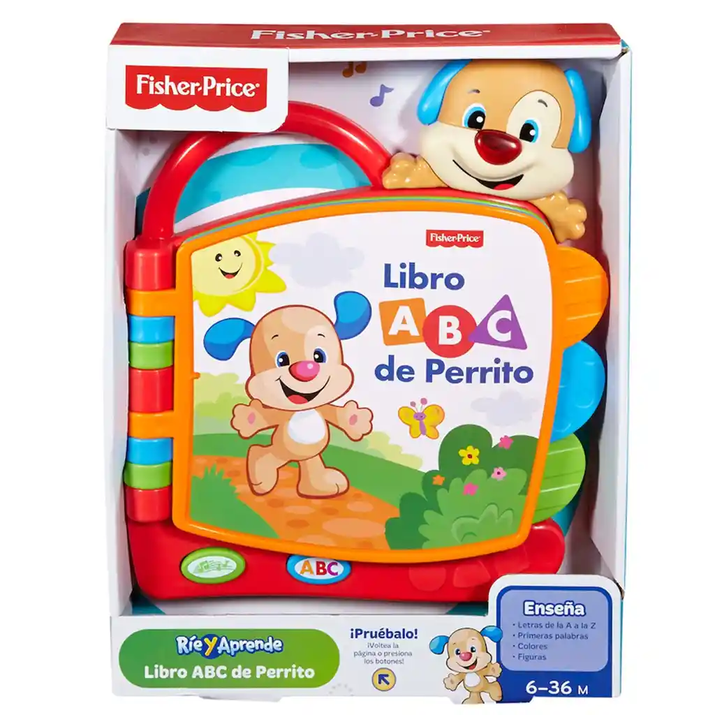 Fisher Price Rie Y Aprende Libro Abc De Perrito