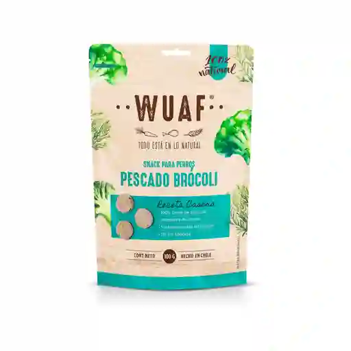 Wuaf Snack Receta Casera Pescado Brocoli 100gr