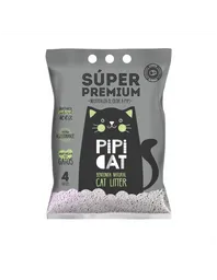 Pipi Cat - Nueva Arena Sanitaria Super Premiun Con Carbon Activado Aroma Lavanda 4 Kg