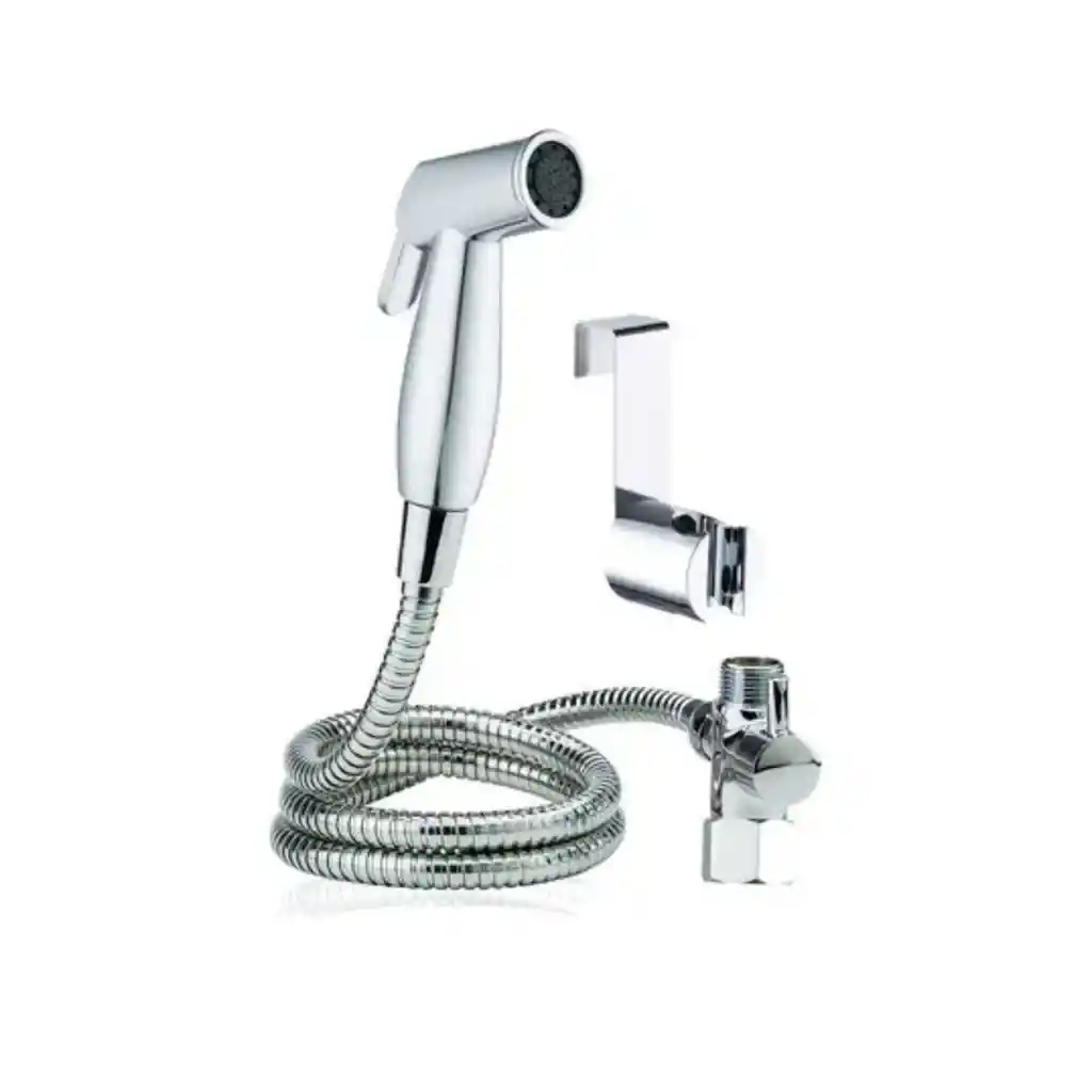 Juego Ducha Bidet Con Llave Intercambiadora Cromado