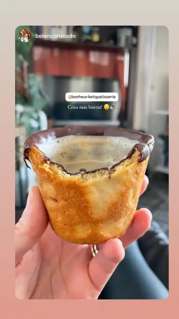 Vaso De Galleta Con Chocolate