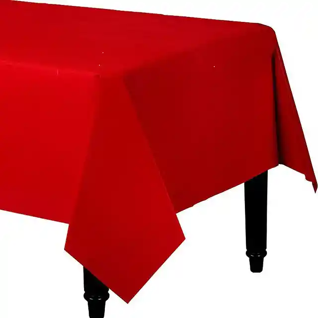 Mantel Plástico Rojo