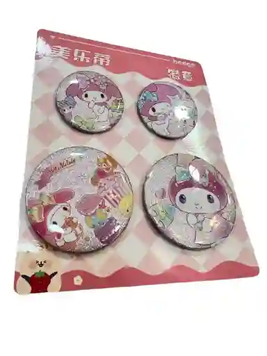 Chapitas Metalicas Kawaii My Melody 4unds