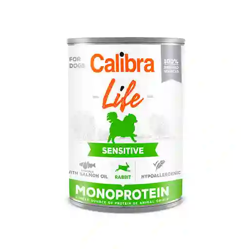 Calibra Life Sensitive Lata Monoproteica De Conejo Para Perros 400gr