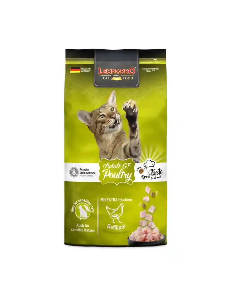 Alimento Gatos Leonardo Adult Grain Free Poultry 1.8kg