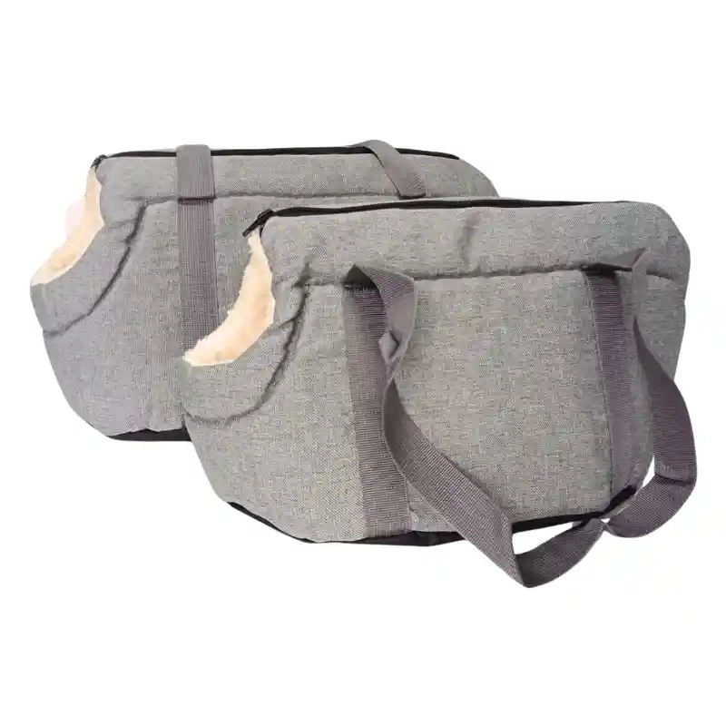 Bolso De Viaje Para Mascotas Talla L - Gris Claro