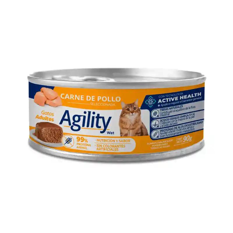 Lata Agility Gato Adulto Pollo 340 Gr