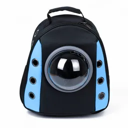 Mochila Impermeable Para Gatos - Celeste