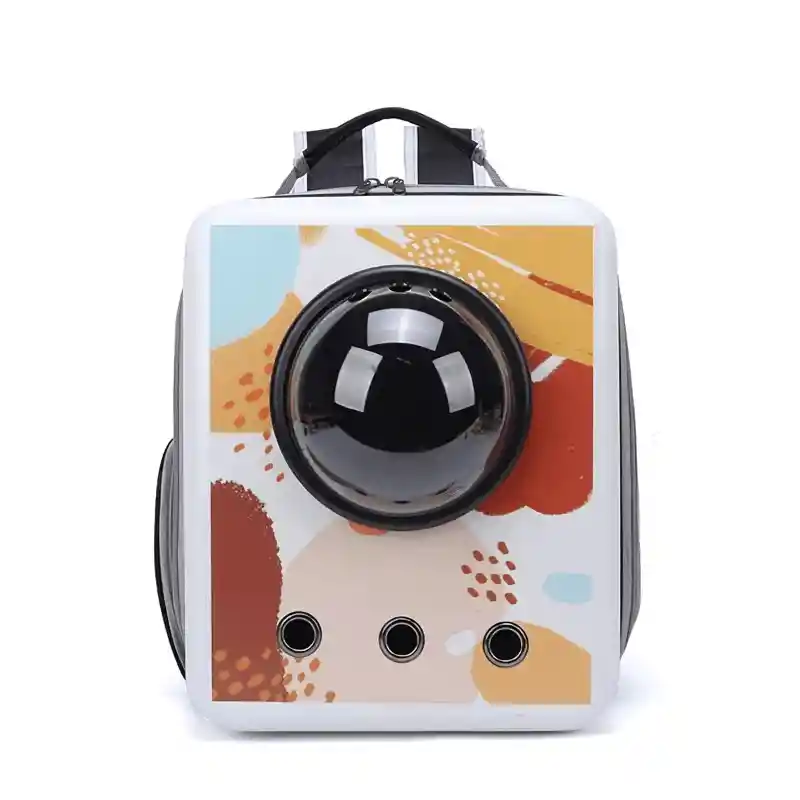 Mochila Cuadrada Con Cúpula - Café