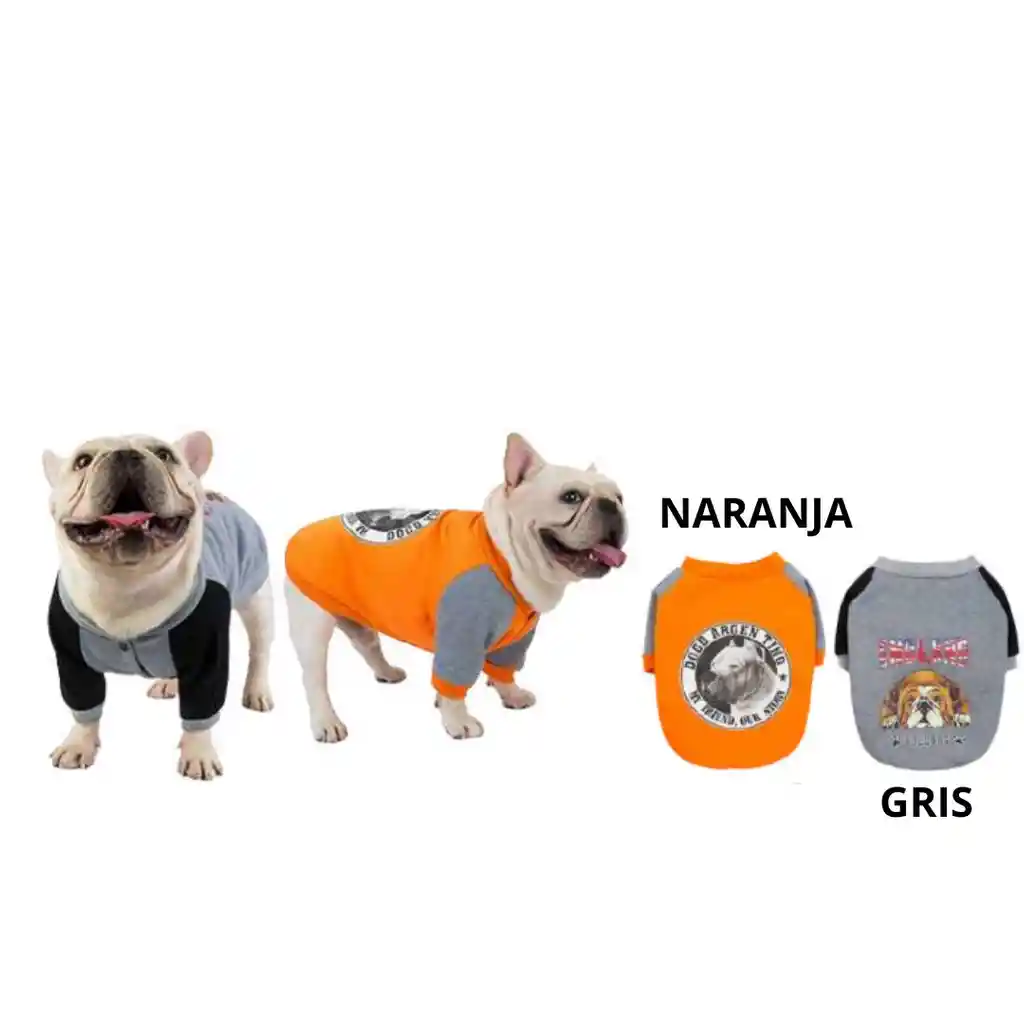 Wonder Dog - Polera Manga Larga Gris S (espalda: 20 Cm Cuello: 22 Cm Pecho: 30 Cm) Perros