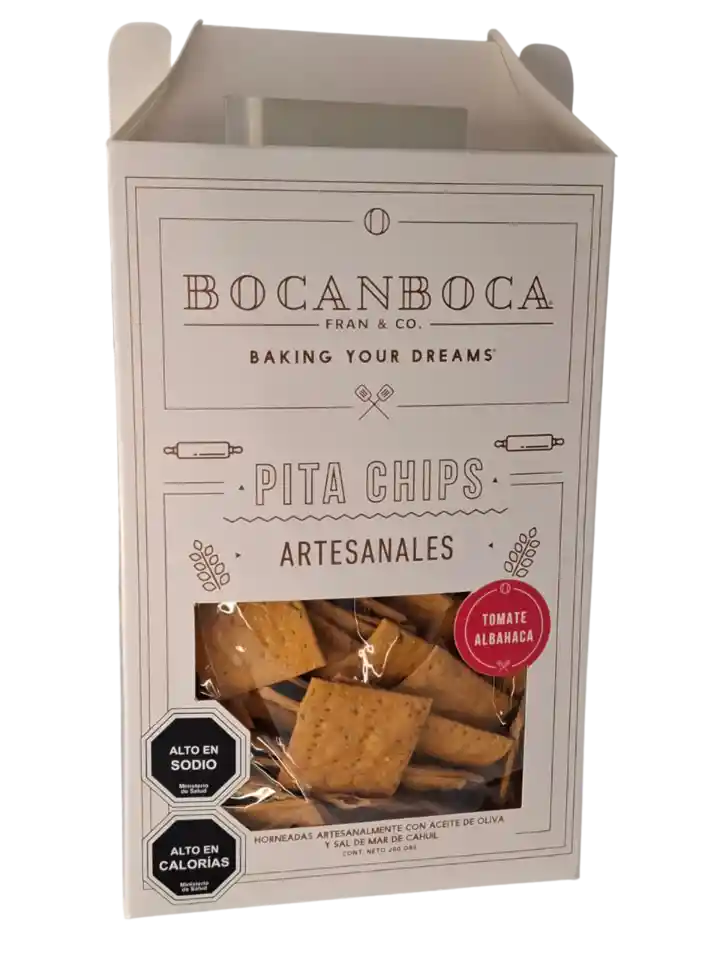 Bocanboca Pita Chips Tomate Albahaca 200 Gr