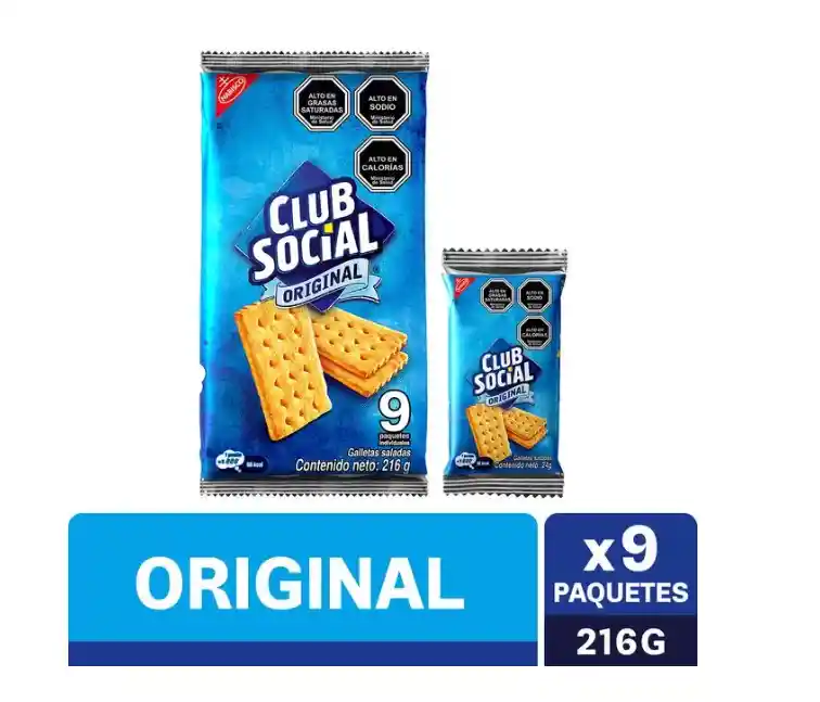 Galletas Saladas Club Social Original