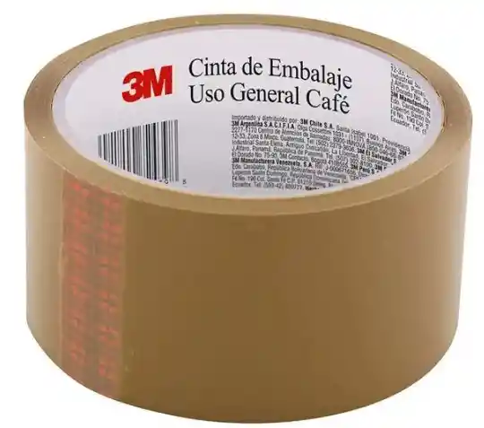 Cinta De Embalaje 3m Multiuso Color Cafe