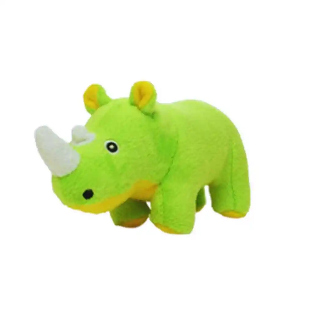 Mighty Jr Safari Rhinoceros Green, Peluche Para Perros