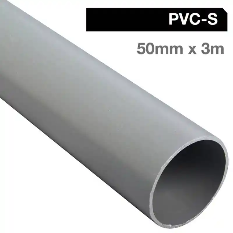 Tubo Pvc Sanitario 40mm Gris 1 Metro