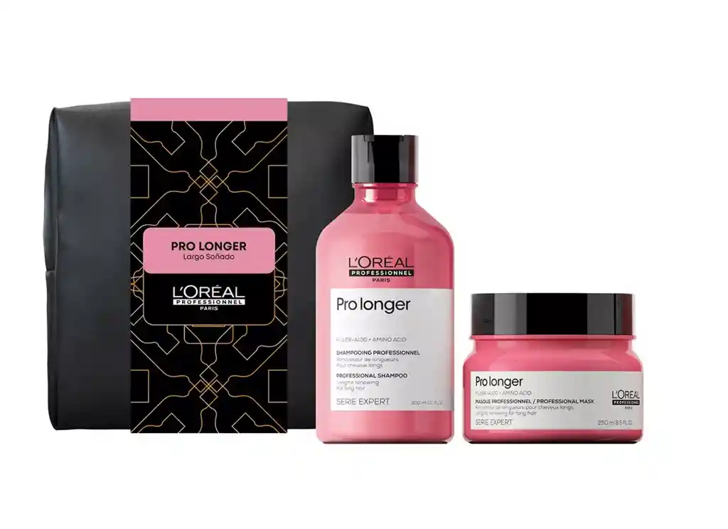 Kit Loreal Pro Longer Shampoo 300 + Máscara 250 Fortalecedor