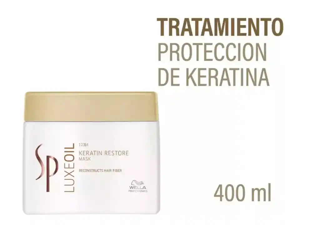 Wella Máscara Sp Luxeoil Keratin Restore 400ml Restauradora