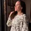 Pijama Mujer Algodón Corto Pájaro M