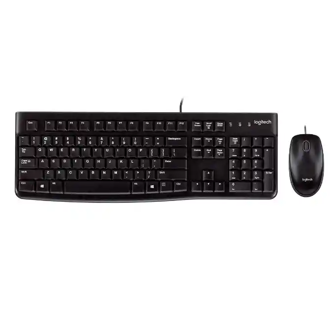 Kit De Teclado Y Mouse Alámbrico Logitech Mk120