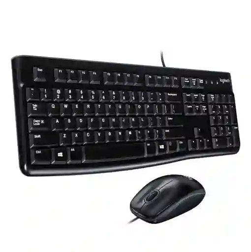 Kit De Teclado Y Mouse Alámbrico Logitech Mk120