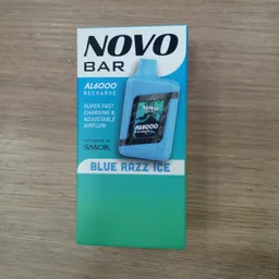 Vaporizador Novo Bar Blue Razz Ice 6000 Puff
