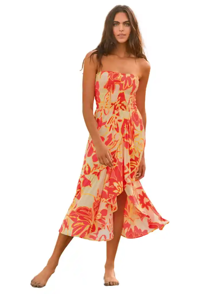 Falda/ Vestido Largo Maaji Abstract Garden Femina