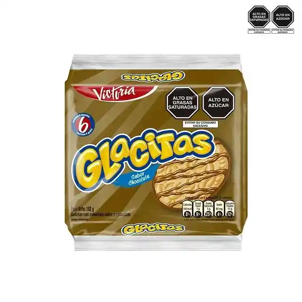 Pack Galleta Glacitas Chocolate 6u