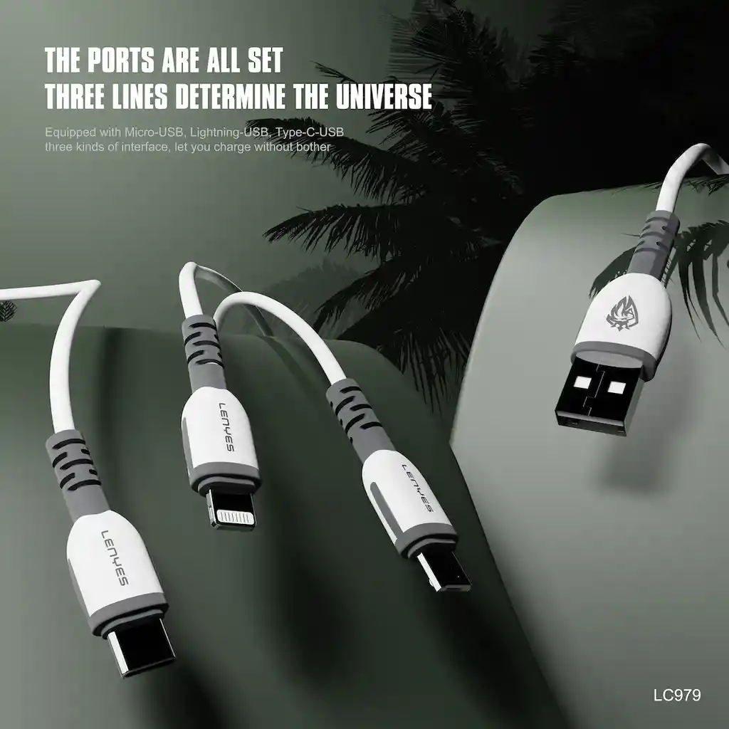 Cable De Carga Lenyes Para Iphone Usb-lightning 2.4a