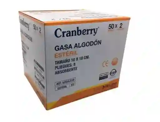 Gasa De Algodon Estéril 10 X 10 8 Pliegues