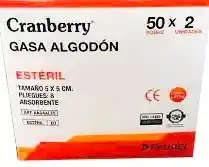 Gasa De Algodon 5 X 5 Cm X 2 Uni 8 Pliegues