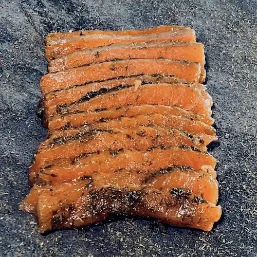 Salmón Gravlax (sal - Azucar - Eneldo) Hdf 200 Grs.