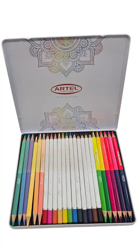 Estuche Metálico 24 Lápices 36 Colores