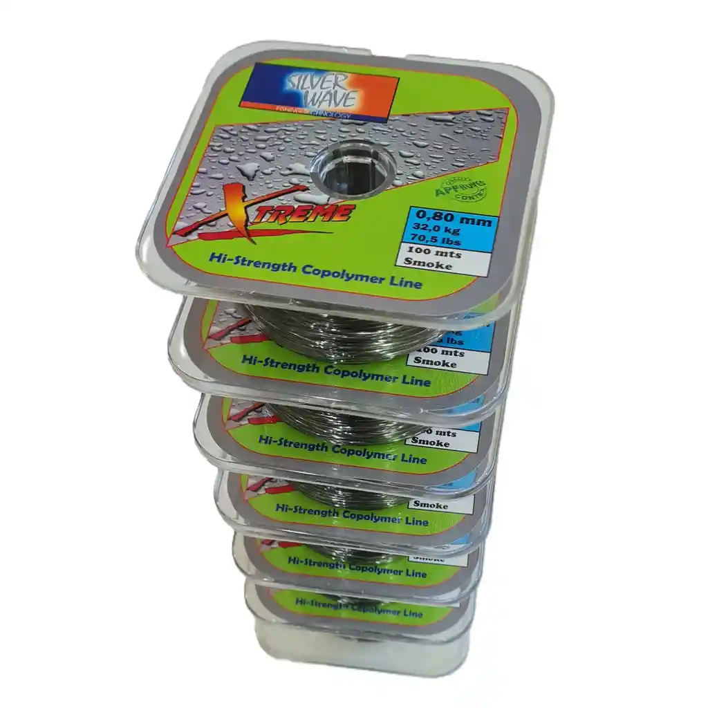 Nylon De Pesca Silver Wave Humo 0,80 100m