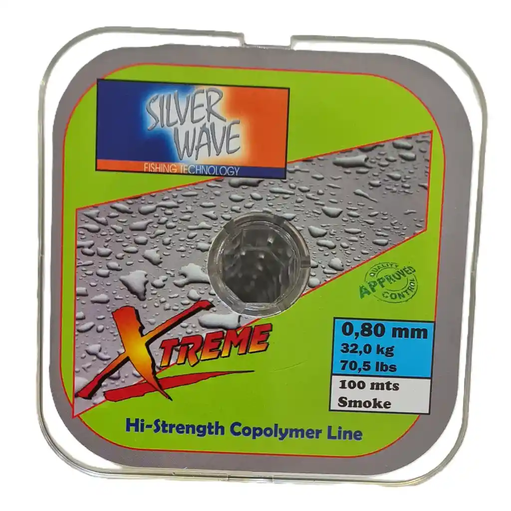 Nylon De Pesca Silver Wave Humo 0,80 100m