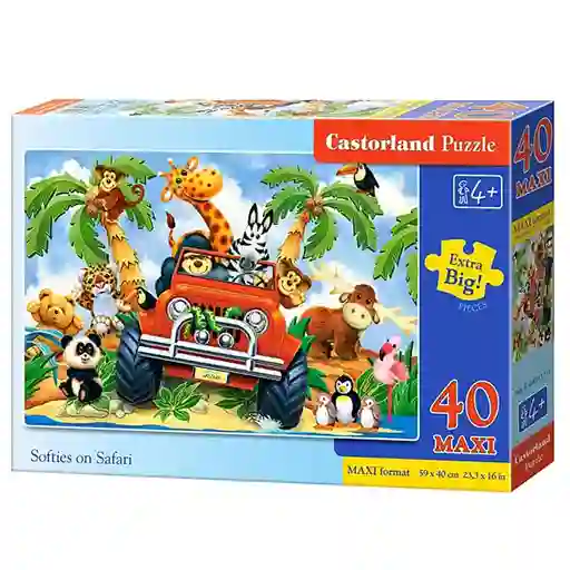 Puzzle Castorland Bailarinas De Safari 40 Piezas