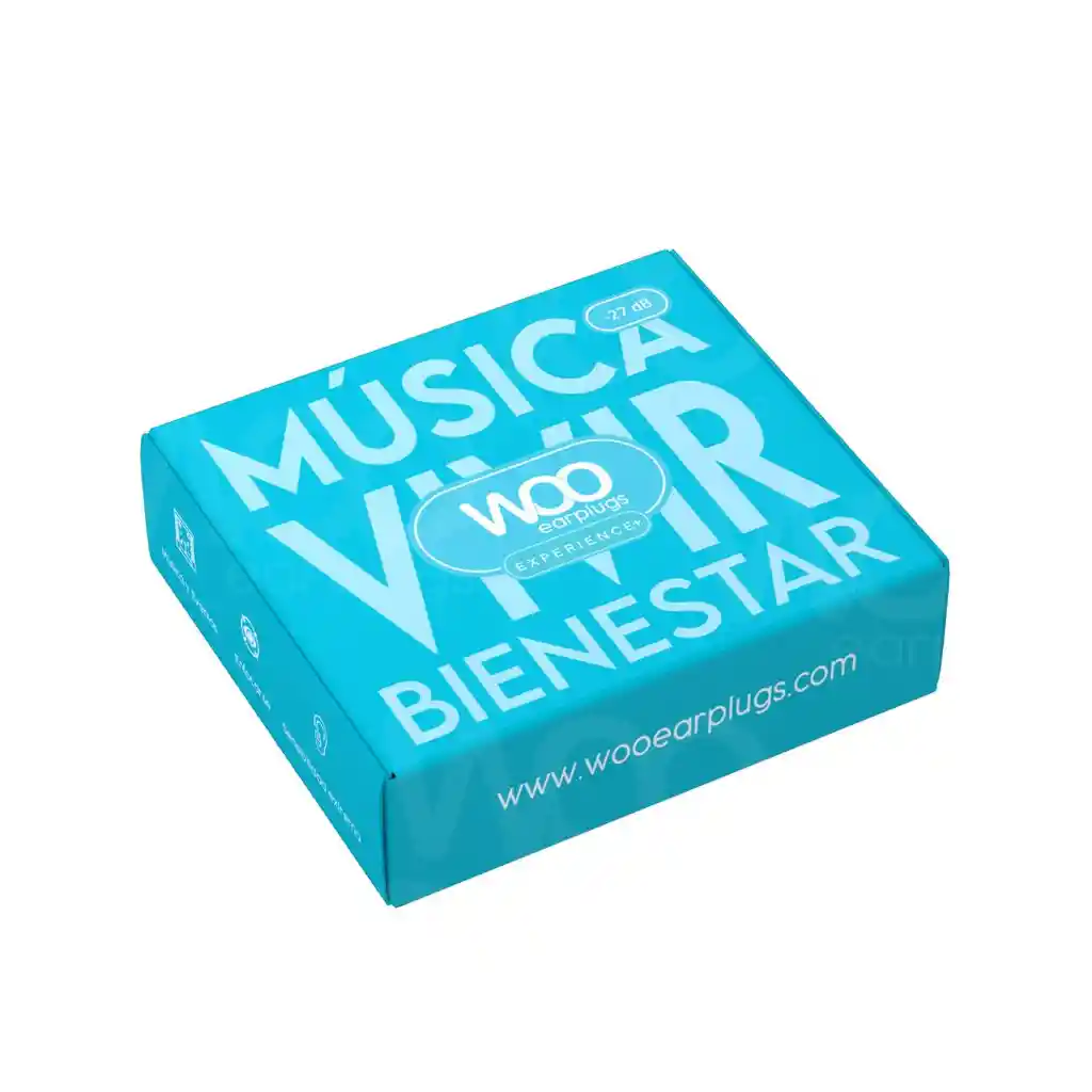 Woo Earplugs Experience+ Plus Protectores Auditivos 27db - Azul