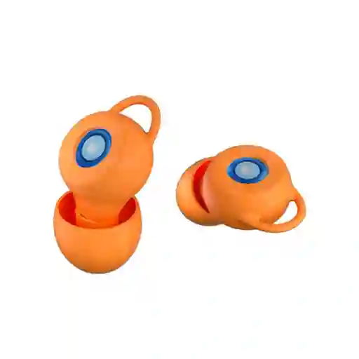 Woo Earplugs Connect Protectores Auditivos 16db - Naranjo