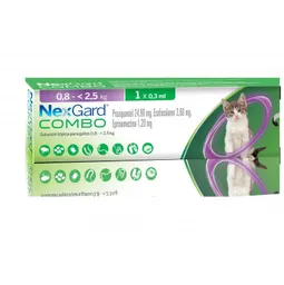 Nexgard Combo Solución Spot-on Gatos 0.8 - 2.5 Kg